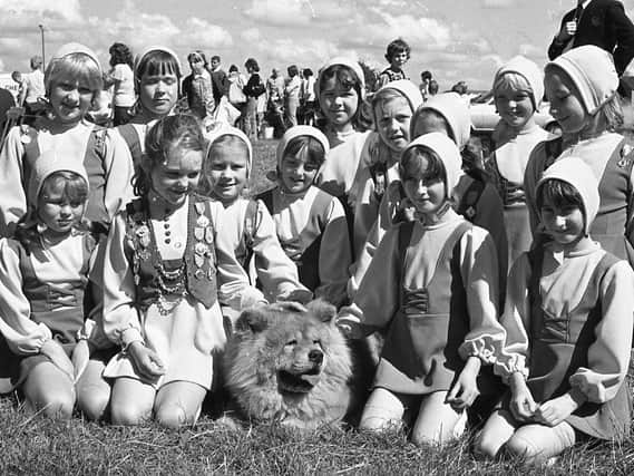 French Briand sheep dogs mingled with Morris Dancers from all over Lancashire at the Hesketh Bank Silver Band summer fete and dog show. Dogs and children lolled in the sun, waiting for their turn to compete in the Morris dancing contest or the dog show