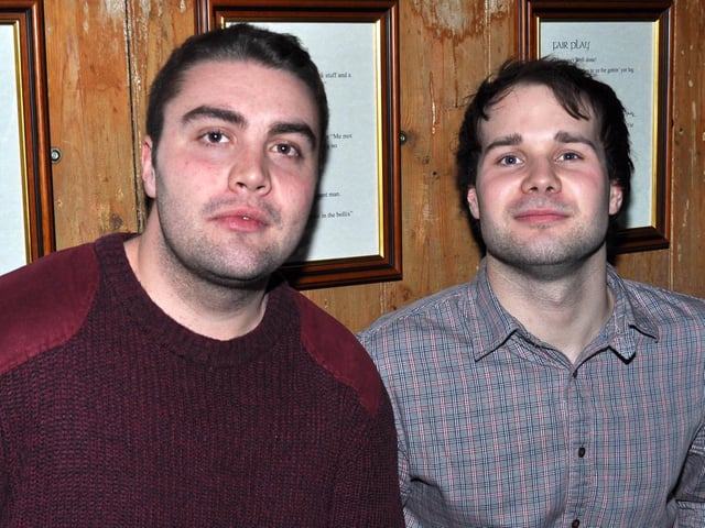 James and Tom in The Merchant