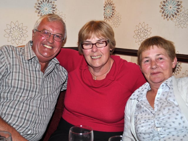 Ray, Janey and Sue in The Globe, Malton