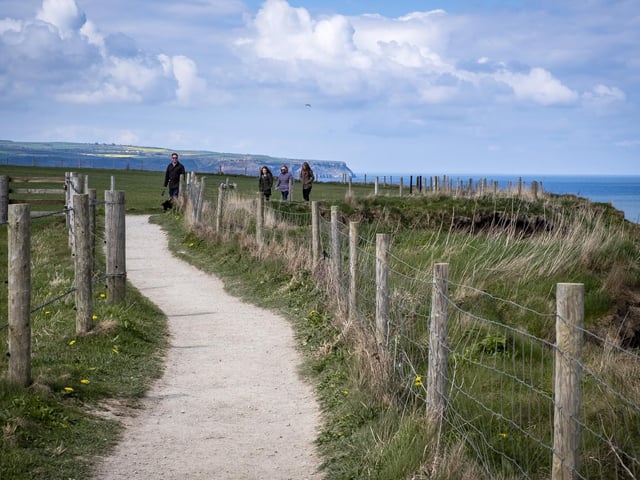 Coastal path along the Cleveland Way.