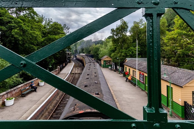 View from the bridge at Pickering Station