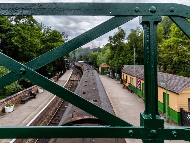 View from the bridge at Pickering Station