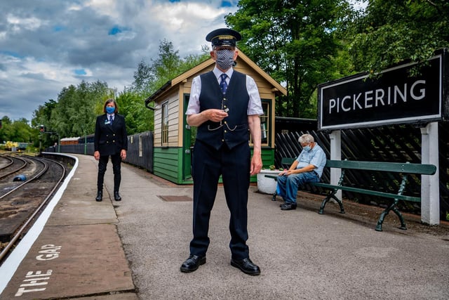 Masks are the new normal for staff at the station