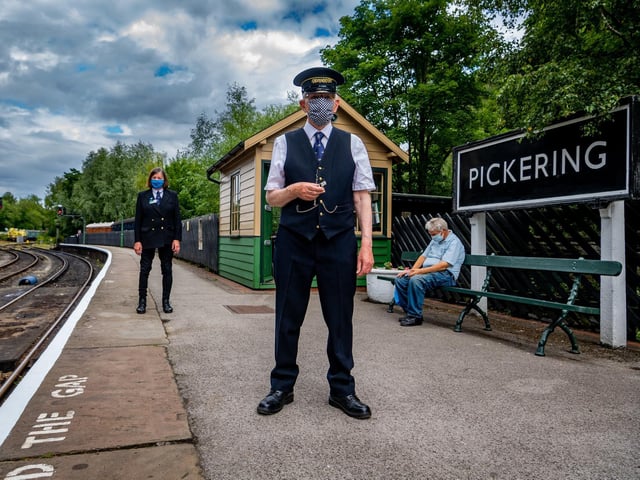 Masks are the new normal for staff at the station