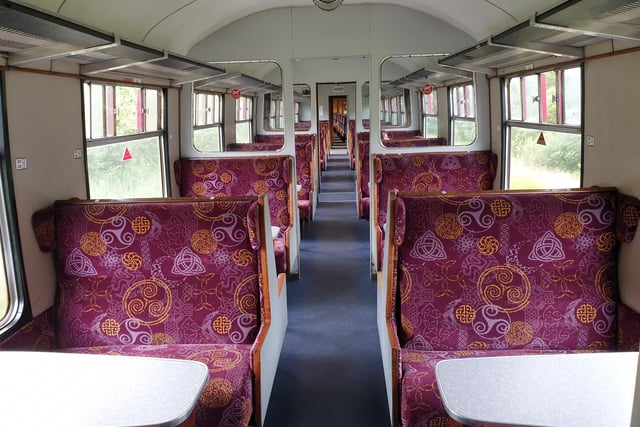 The spacious carriages allow for social distancing