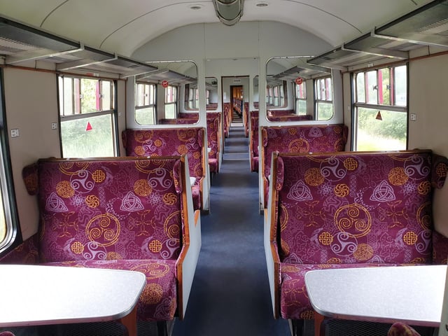 The spacious carriages allow for social distancing