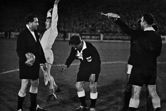 Billy Bremner reacts after Leeds United beat Bologna on the toss of a coin in the Inter Cities Fairs Cup fourth round. The tie had finished 1-1 after two legs.