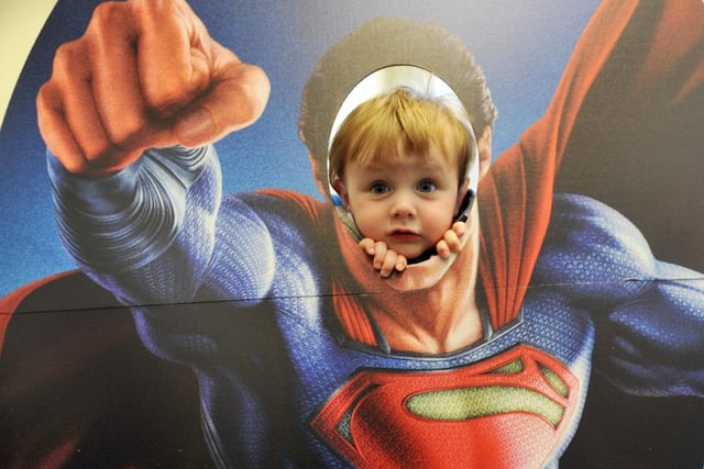 Superman James Corless, 19-months-old