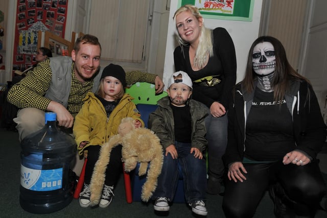 (From left) Tony Sowden, Lucy Sowden, two, Dexter Ormerod, two, Gemma Smith, and Katt Sowden