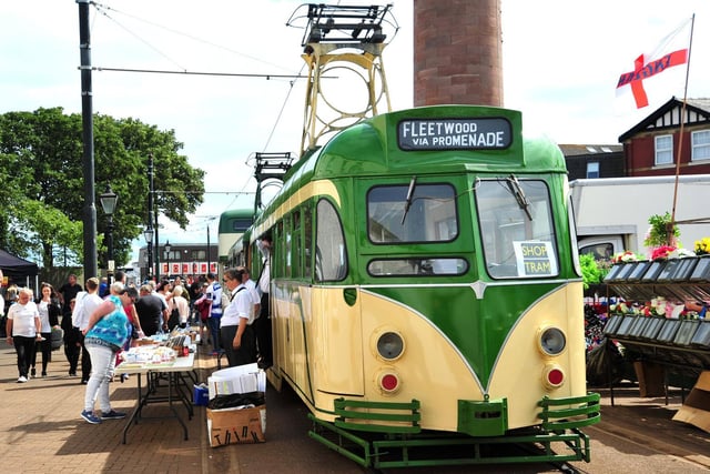 Gemma said her favourite thing to come from Fleetwood was the arts events, such as SpareParts - which brings entertainment inspired by transport, travel and motion. SpareParts supports Fleetwood Festival of Transport in creating arts projects with communities in the town, including Tram Sunday. Pictured is one of the trams participating in Tram Sunday.