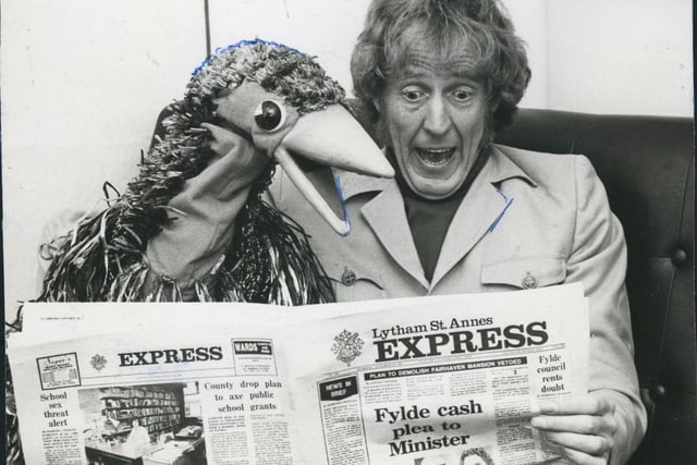 Rod Hull and his errant Emu