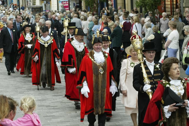 Yorkshire Day celebrations in 2003 saw a parade through Halifax.