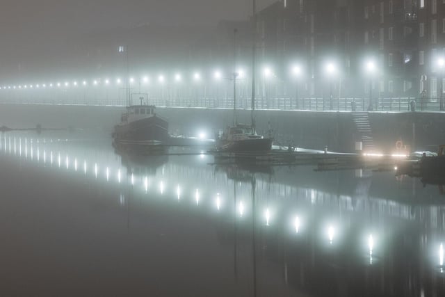 Mist over the docks