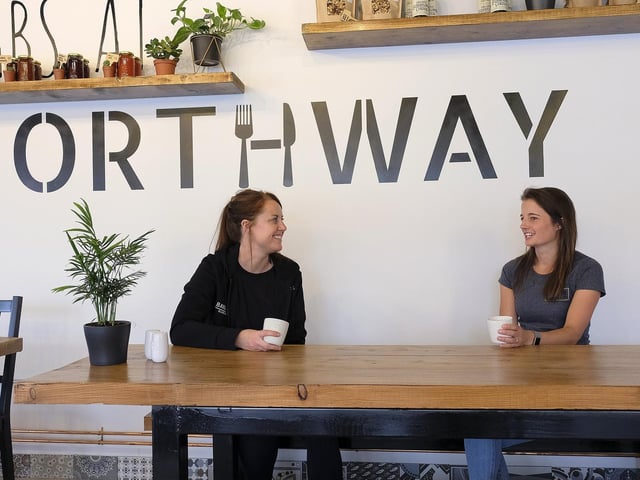 Nabs at Northway with Abi Durant and business partner Sarah Readman