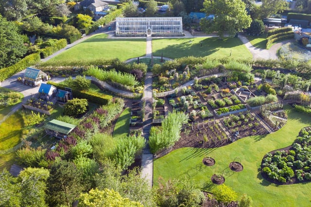 Drone shots of RHS Harlow Carr.
