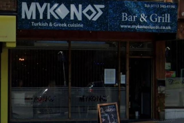 This restaurant on Roundhay Road, Oakwood, promises 'all the authentic tastes of the Greek Islaes'. Rated 4.5 on Tripadvisor