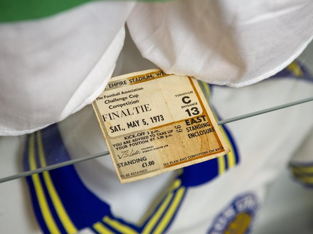 A ticket from the 1973 FA Cup final.