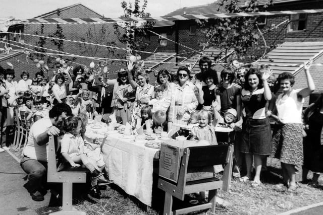 These residents were celebrating on Normanton Grove in Beeston.