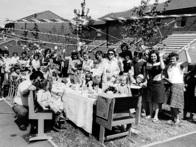 These residents were celebrating on Normanton Grove in Beeston.