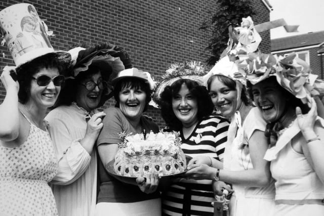 From left, Brenda Oakes, Gloria Speller, Carol Dewison, Josie Currie, Denise Monaghan and Carol Smailes celebrate on Ramshead Grove in Seacroft.