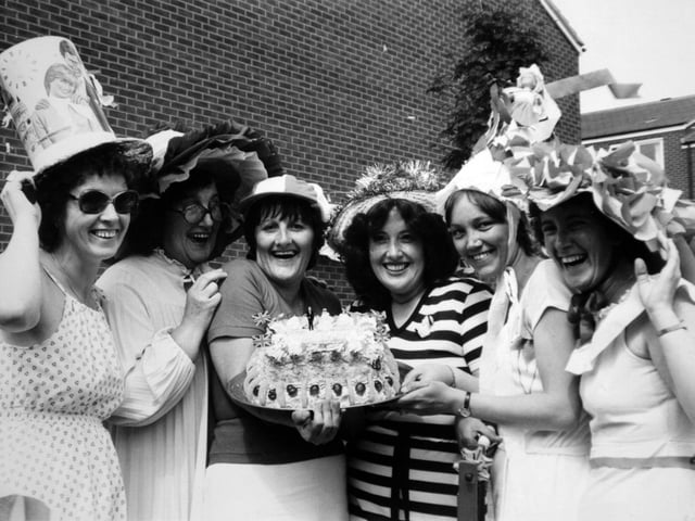 From left, Brenda Oakes, Gloria Speller, Carol Dewison, Josie Currie, Denise Monaghan and Carol Smailes celebrate on Ramshead Grove in Seacroft.