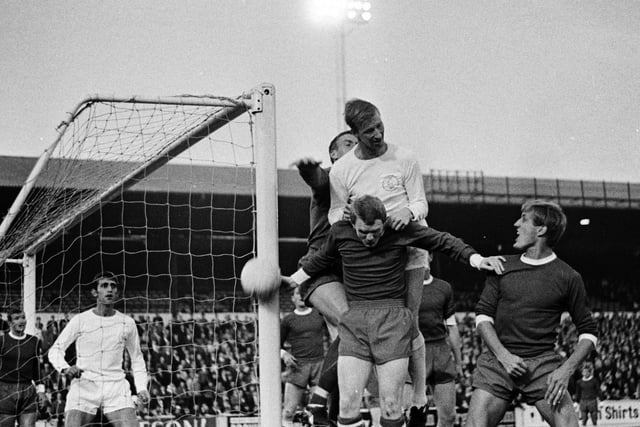 A Peter Lorimer hat-trick at Elland Road saw off Luton Town in round two of the League Cup.