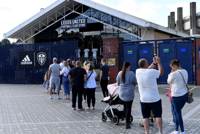 Fans were spotted outside the club shop as early as 6am