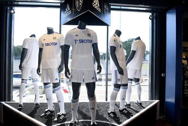 The new kit in the club shop