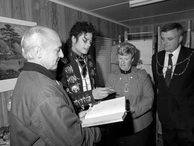 The Yorkshire Evening Post team were the only journalists invited backstage to meet the man himself.