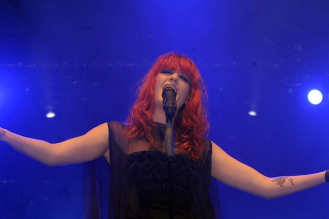 Florence and the Machine on the NME Stage in August 2009. Picture By Simon Hulme.