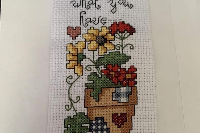 Vicci Thornley from Bispham sells cross-stitched bookmarks. 

www.etsy.com/shop/Tiggybellecreations