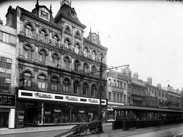 Burtons Arcade, previously known as the George and Dragon Yard. Numbers 42, 43, 44 are Burtons tailor.