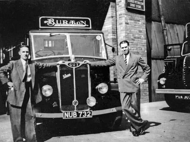 Burton lorry with staff. Year unknown
