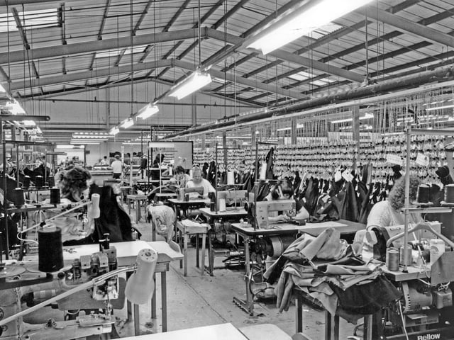 Inside the Burton factory.