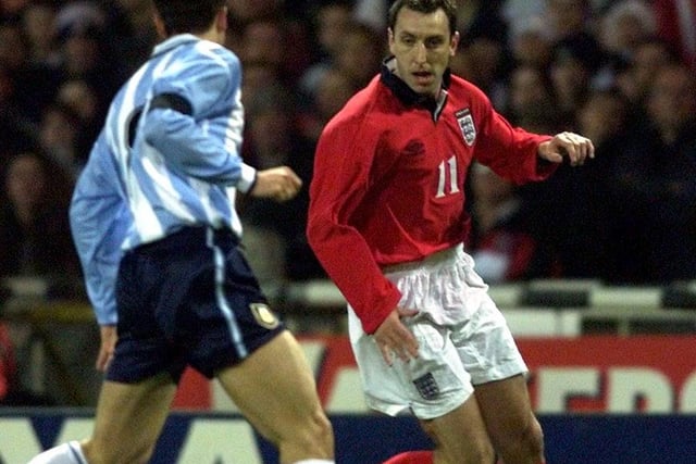 The midfielder made his one and only England appearance during his time with Leeds United against Argentina in February 2000 . The game finished goalless.