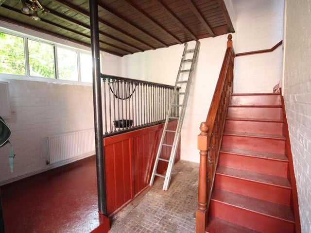 Stairs to the first floor.