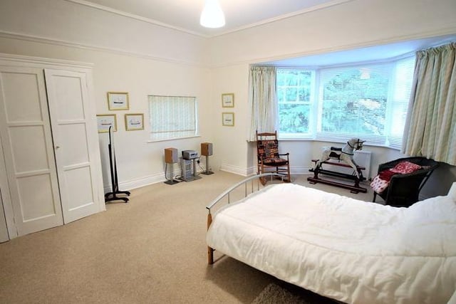 Bay windows are a feature in the bedrooms in this property