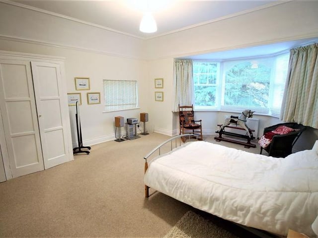 Bay windows are a feature in the bedrooms in this property