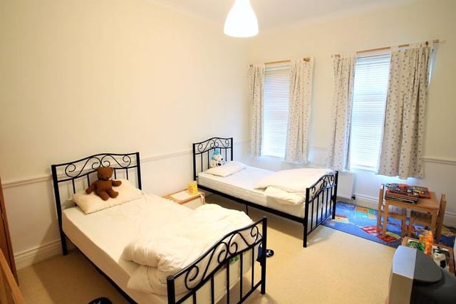 Spacious guest room or childrens room.