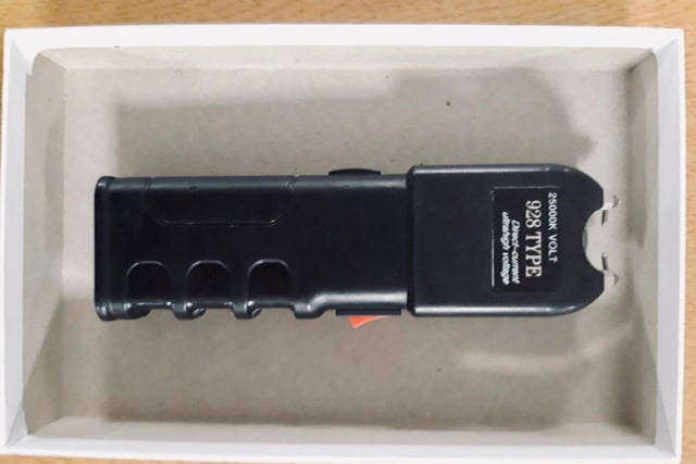 Police found this illegal stun gun at the home of a 30-year-old man in Ashton in February 2020