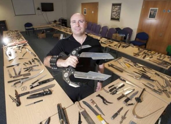 This fearsome weapon was taken off the streets of Preston during one of Lancashire's most successful knife amnesties in September 2014
