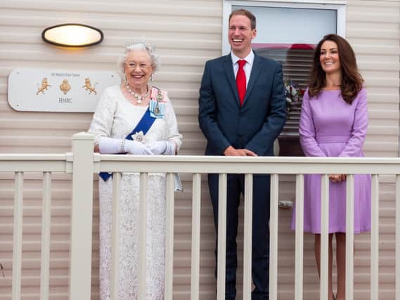 Holidaymakers can now live like royalty after a Buckingham Palace themed caravan was launched at the Yorkshire Coast.