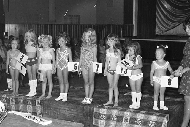 Entrants in the final of the Bathing Beauties competition at Fleetwood