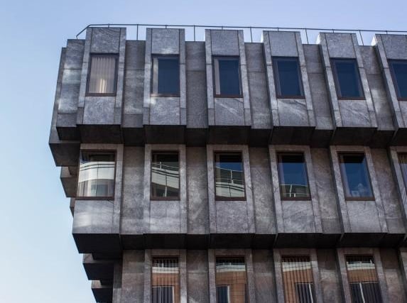 On the corner of King Street and Park Place is the divisive Bank House. This Grade II listed brutalist structure combines Cornish granite and bronze cladding. Its unusual layout where each floor sticks out above the one beneath it makes it a marvel of structural engineering.