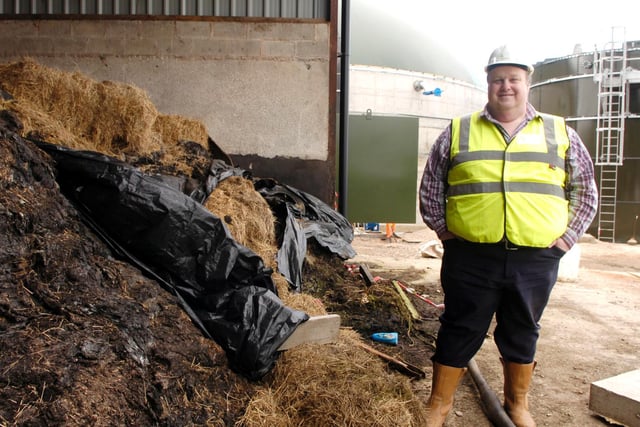 Director of Farmgen, Simon Rigby, at the energy producing site in Warton