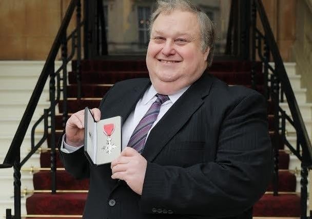 Simon Rigby with the MBE