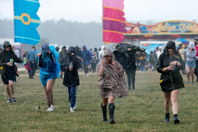 However, the Yorkshire rain often makes an appearance causing people to cover up those festival outfits.
