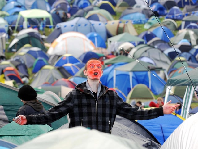 Such as Tom Charles, who was pictured enjoying the festival back in 2009.