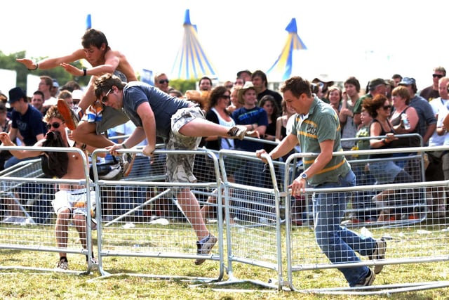 Although sometimes people get a bit over enthusiastic in an effort to get closer to their favourite acts.