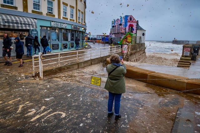 It was no weather for the beach (photo: James Hardisty).